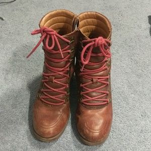 Lucky Brand Brown Leather Boots